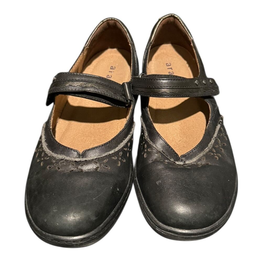 Aravon Shoes Women’s Size 8.5 D Jodi Mary Jane Black Leather Comfort Low Top - Picture 4 of 9